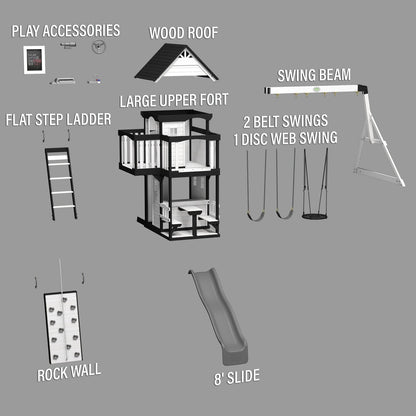 Canyon Creek Swing Set – White