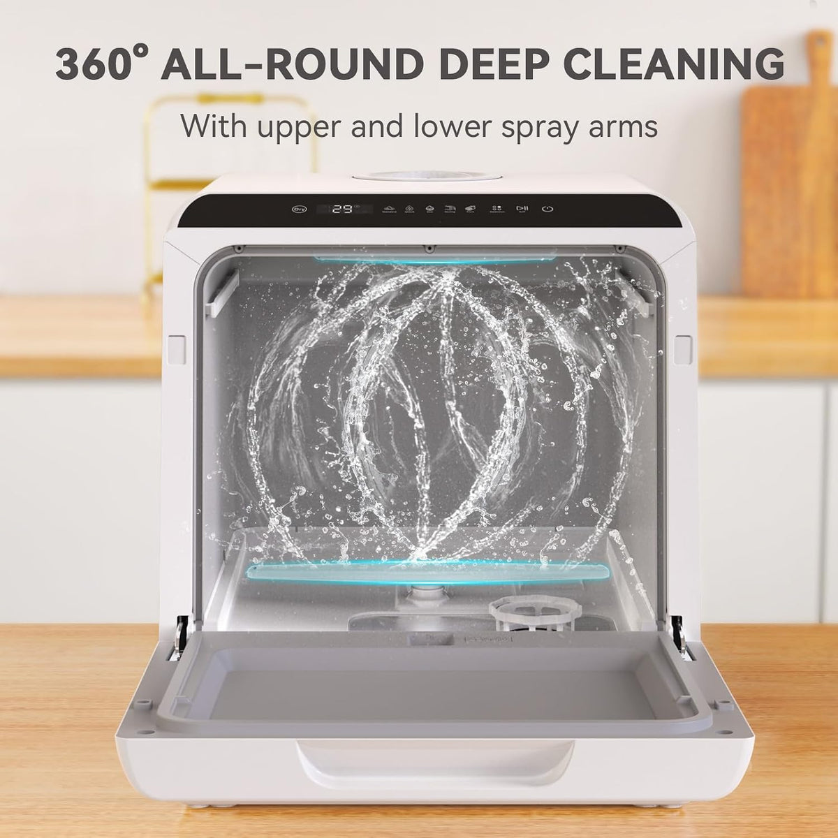 Table Top Dishwasher 5 Place Settings 5L Tank 6 Programs White