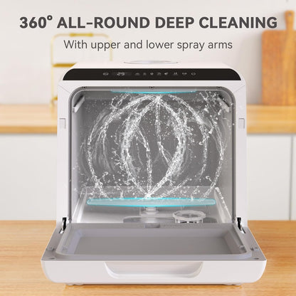 Table Top Dishwasher 5 Place Settings 5L Tank 6 Programs White