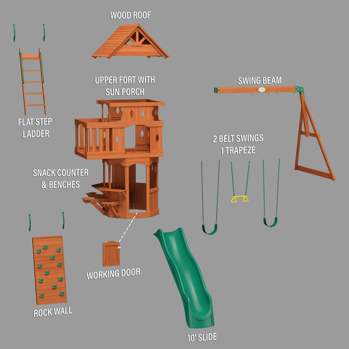 Woodland Swing Set