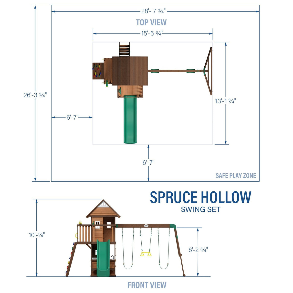 Spruce Hollow Swing Set